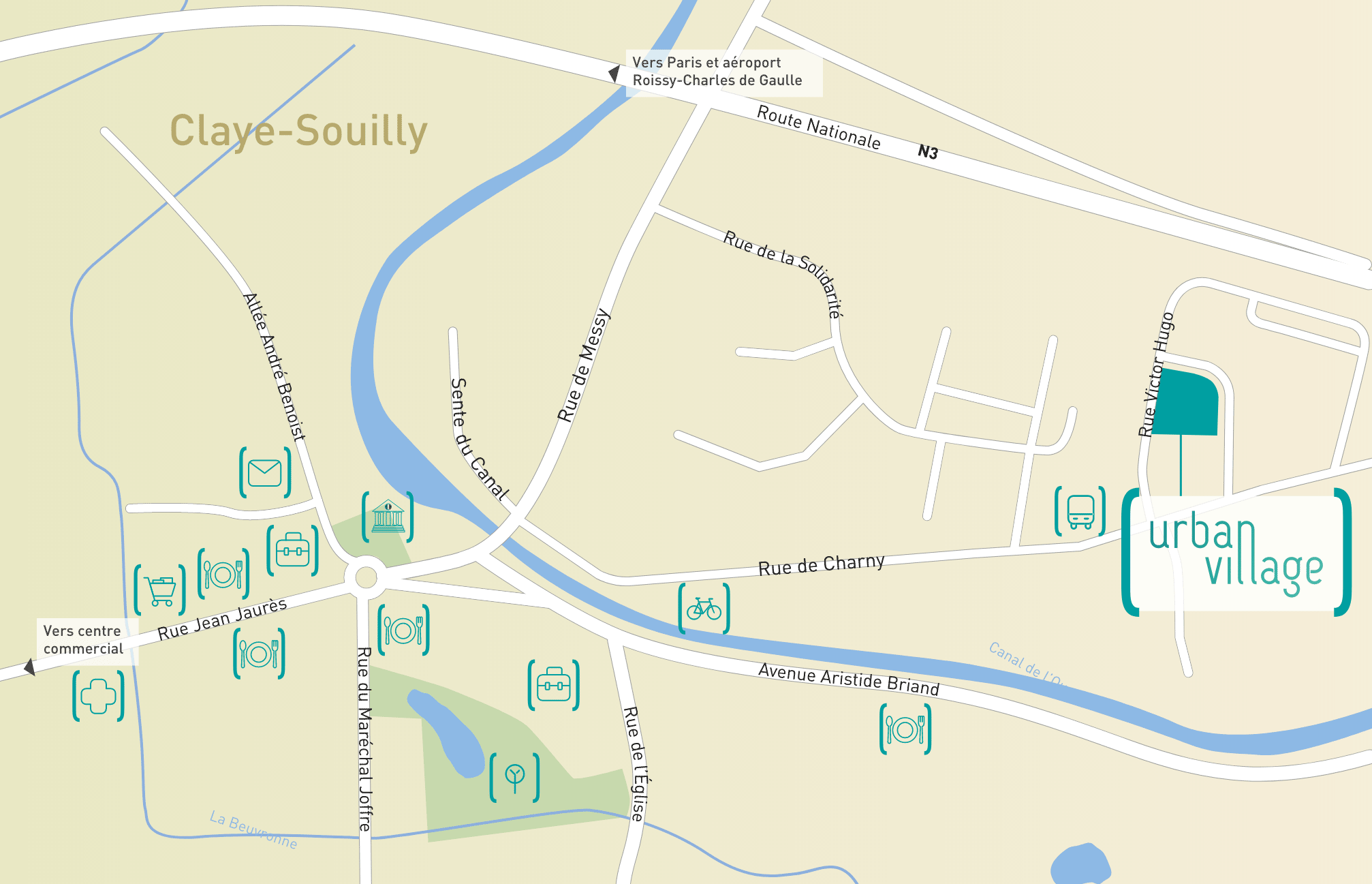 Location de la résidence - Plan